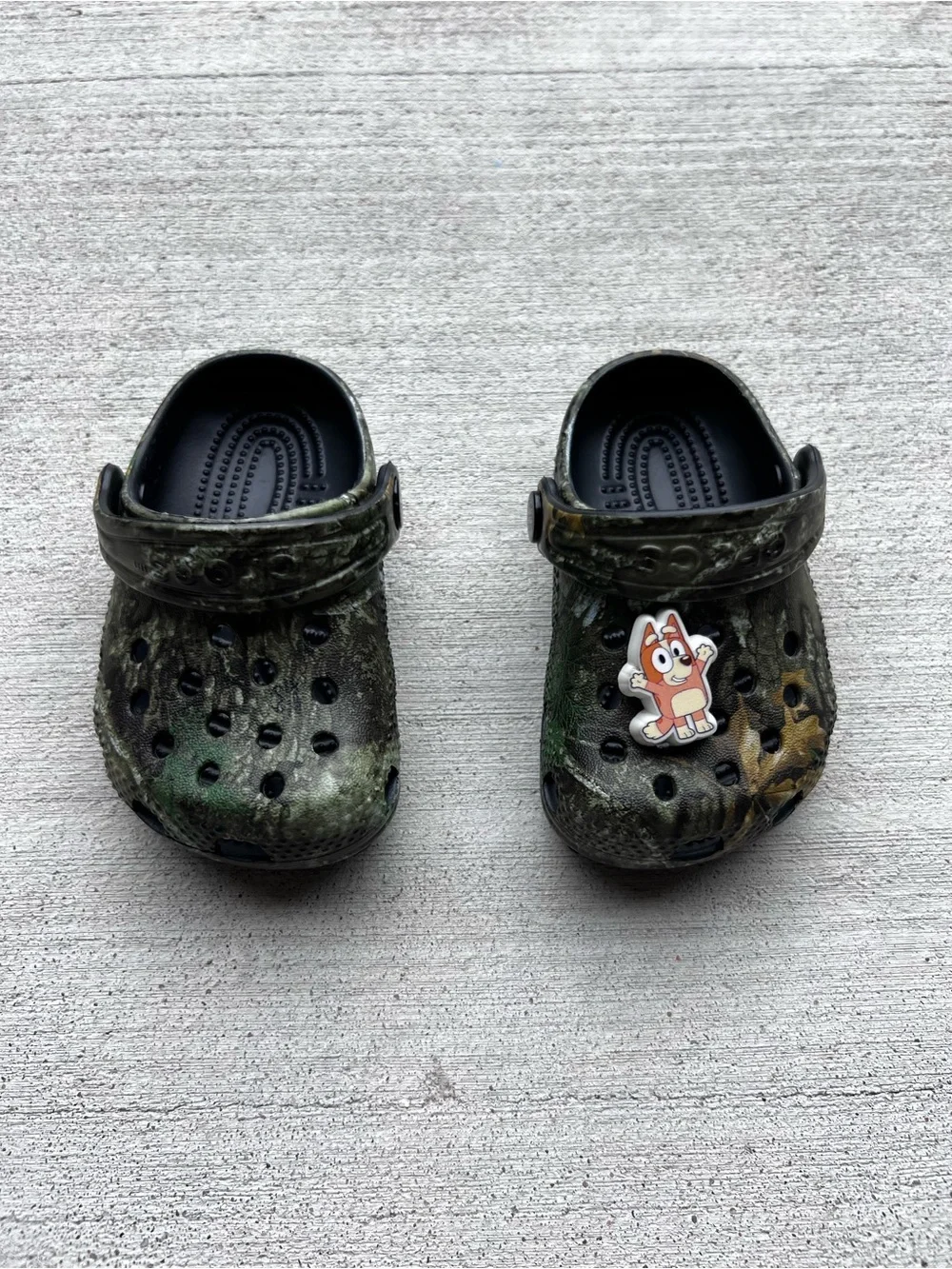 Crocs Kids Infant Littles Camouflage Realtree Clog Shoes  2/3 infant